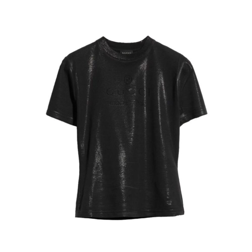 Gucci Women Jersey T-Shirt With Gg Print